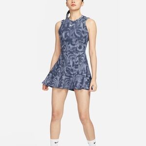 Nike Blue Court Slam Tennis Dress Cutout Back M